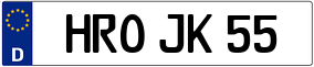 Truck License Plate